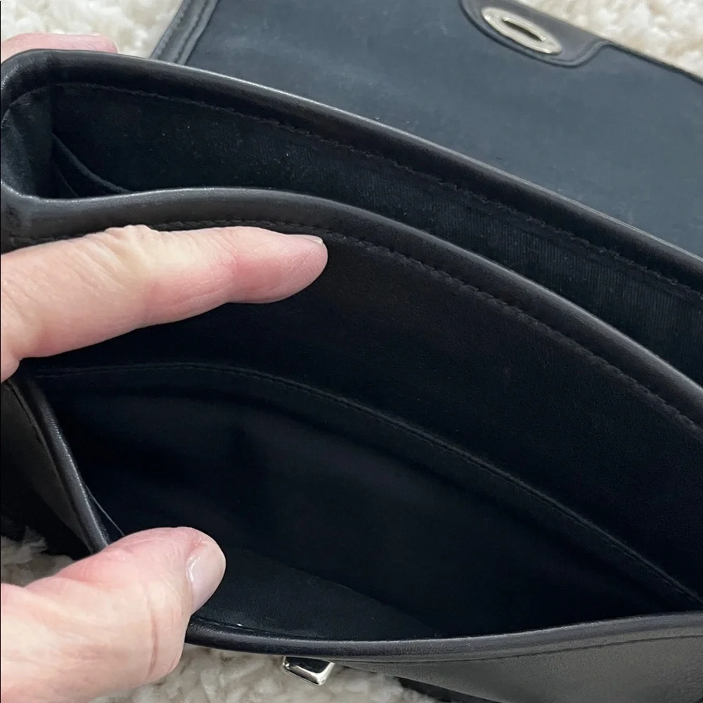 Coach Black Leather Crossbody Bag - Picture 12 of 16